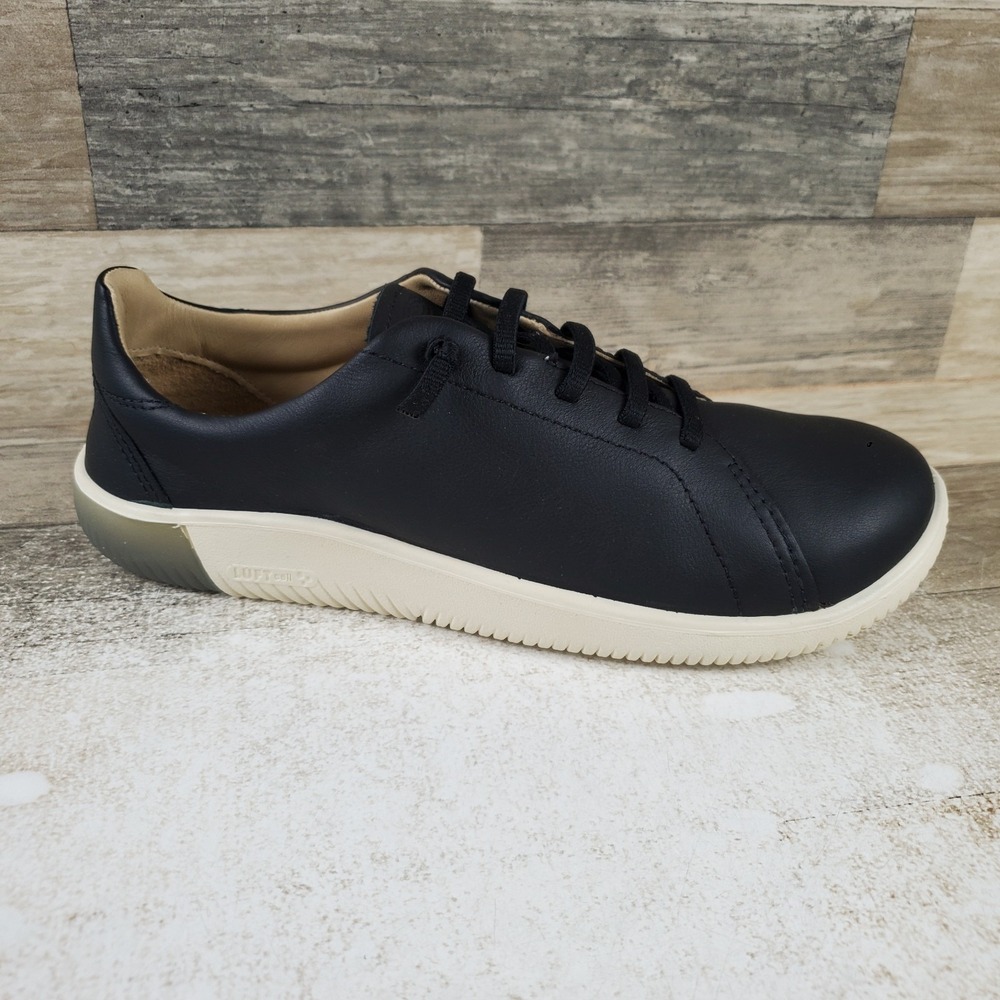 Keen KNX Womens Shoes Sz 11 Black Star White Leather Lace Up Everyday Sneakers